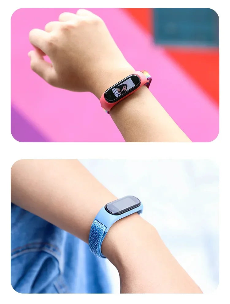 Nylon Adjustable Watchband for Xiaomi Mi Band 3 4 5 6 7