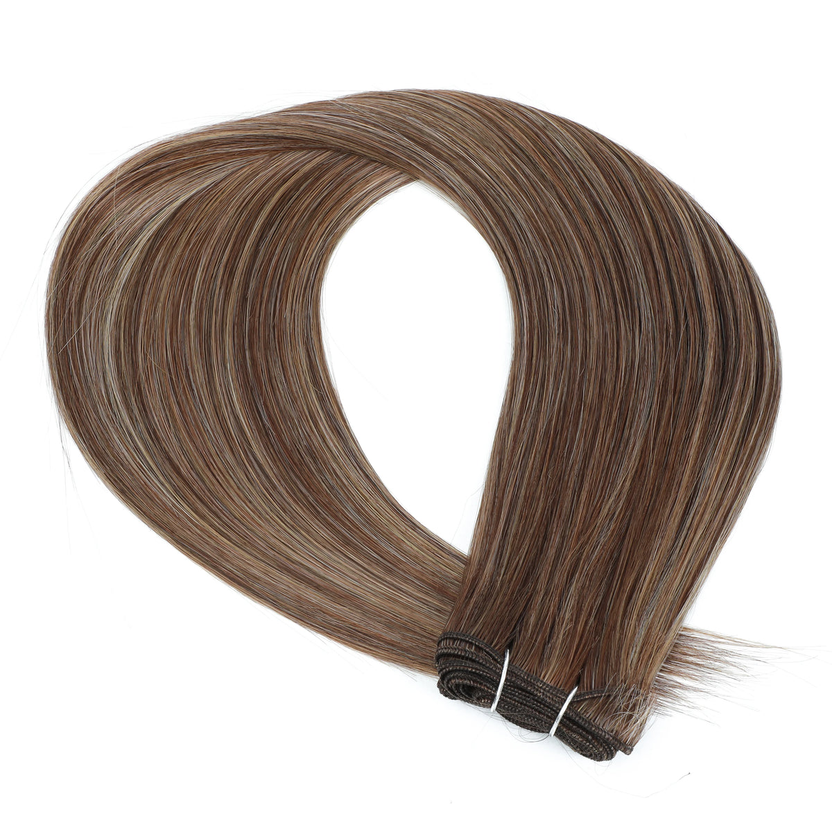 30 Inch Bone Straight Synthetic Hair Bundles Piano Blonde Ombre