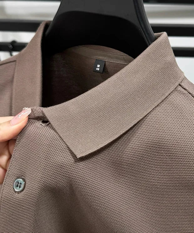 Men's Short Sleeve Polo Shirt Cotton Embroidery Casual