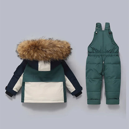 Warm Down Jacket Parka Snowsuit for Kids
