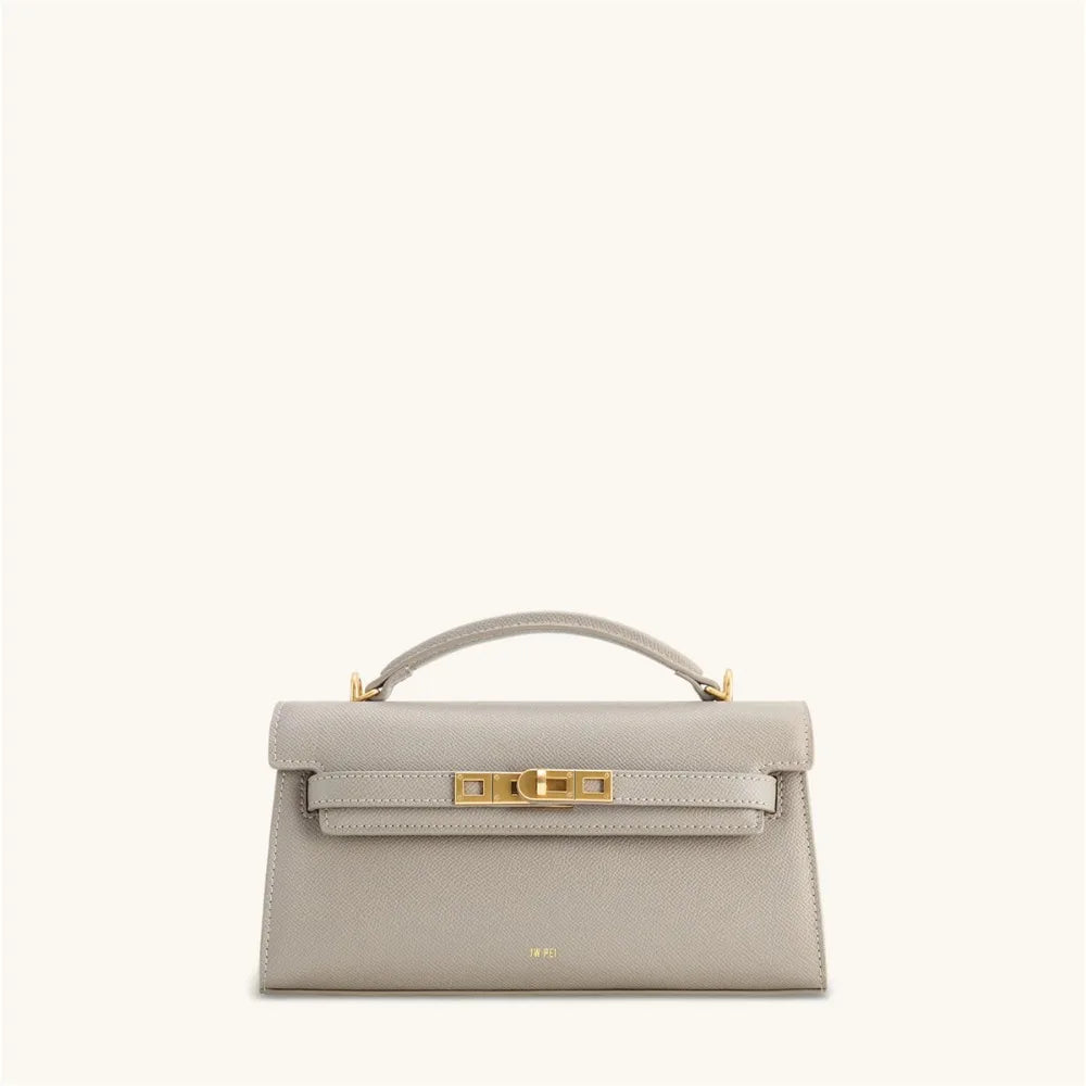 Crocodile Embossed Shoulder Bag in Pu Leather