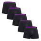 Men's Cotton Boxer Shorts Underwear Set of 5
