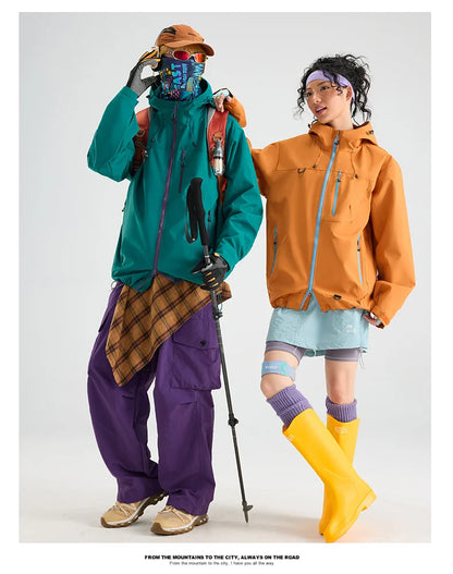 Unisex Waterproof Hiking Jacket Windbreaker