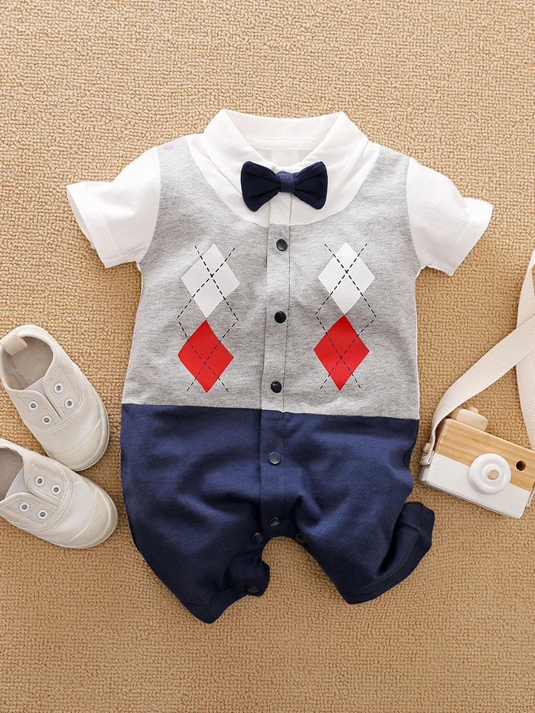 Cotton Baby Bodysuit Summer Short Sleeved Unisex