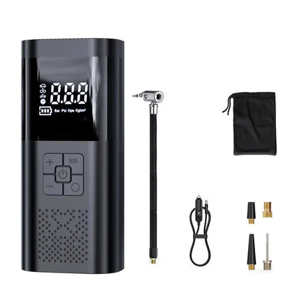 Cordless Portable Tire Inflator with Pressure Gauge