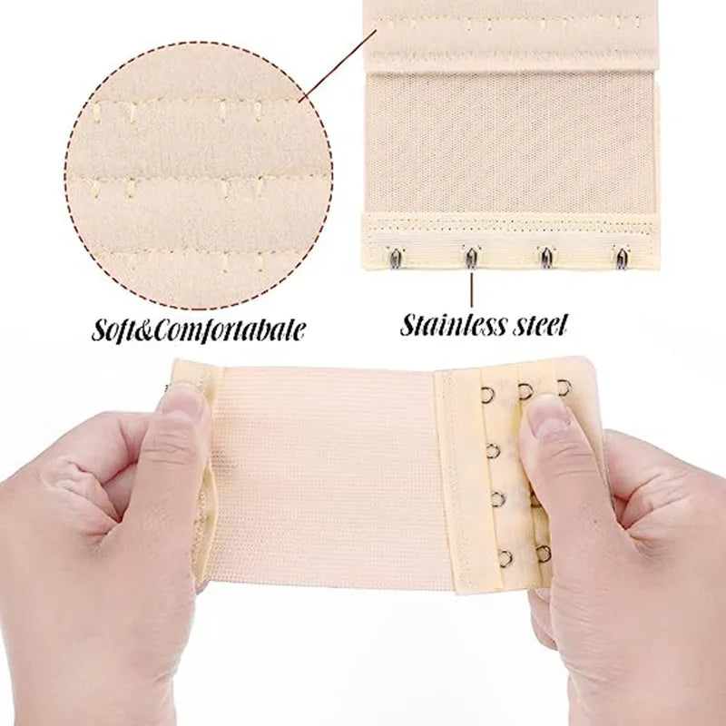 Bra Extender Adjustable Polyester Natural Color