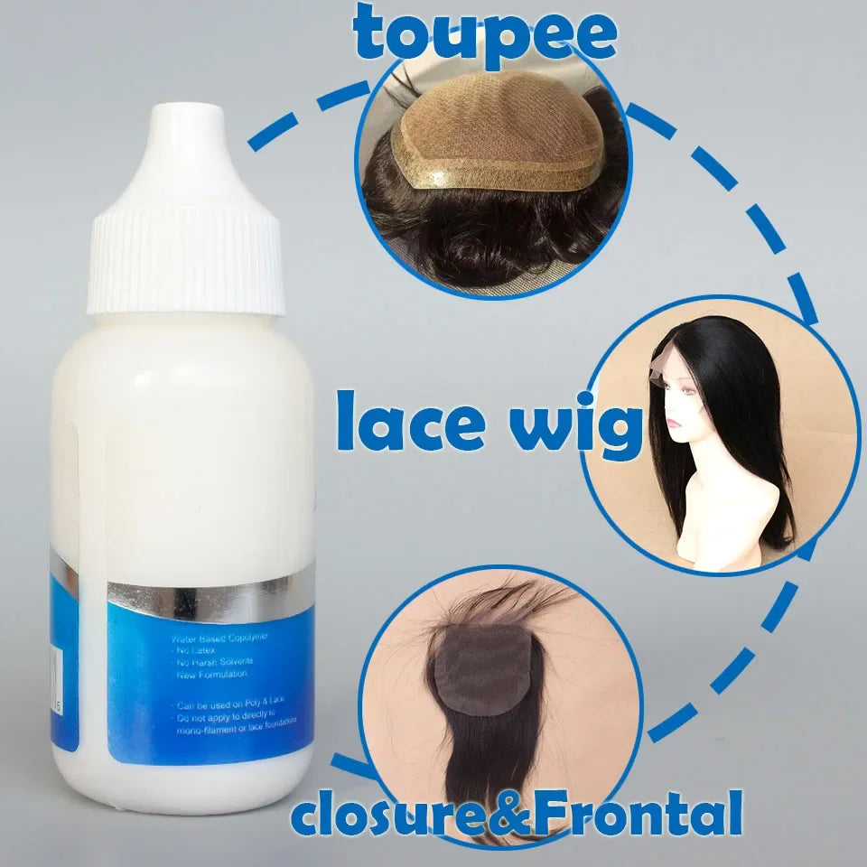 1.3oz Waterproof Lace Wig Glue Strong Hold White Color