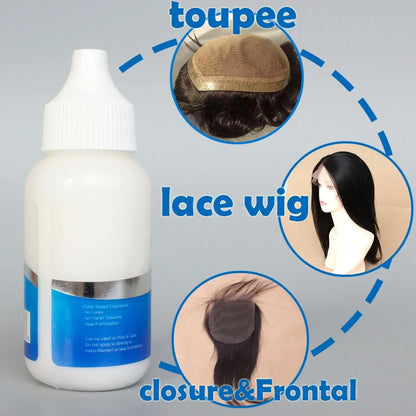 1.3oz Waterproof Lace Wig Glue Strong Hold White Color