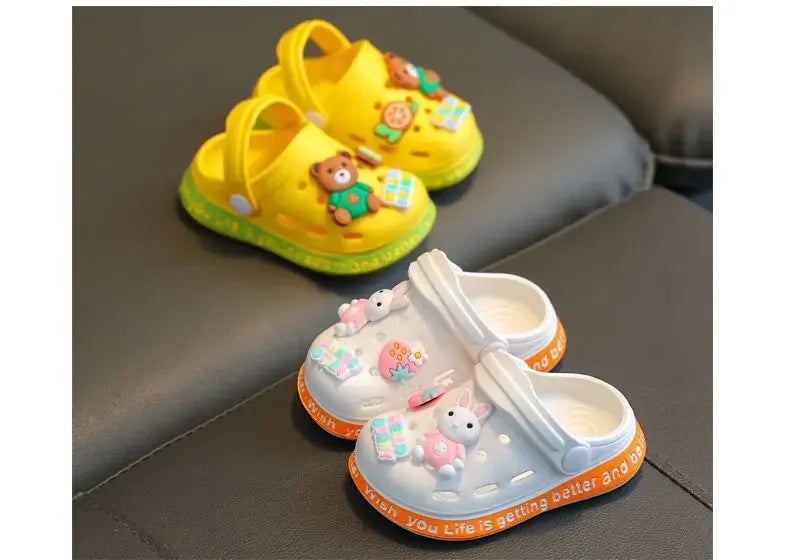 Children's Cartoon Slippers with Soft EVA Soles