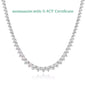 Moissanite Tennis Necklace in 925 Sterling Silver