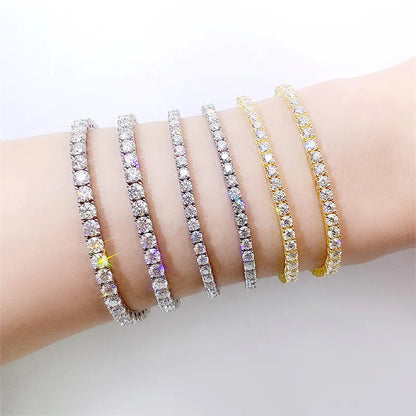 Moissanite Tennis Bracelet 925 Sterling Silver Unisex
