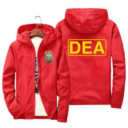 Men's Casual Printed Windbreaker Coat