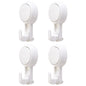 TAILI Heavy Duty Suction Cup Hooks 4pcs for Bathroom Kitchen