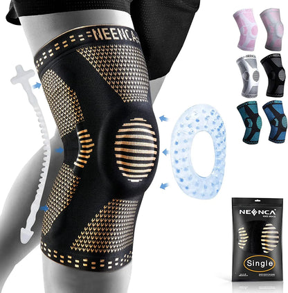 NEENCA Copper Knee Brace with Patella Gel Pad