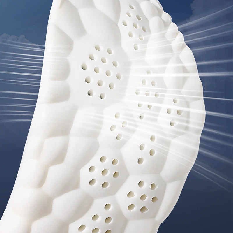 Latex Shock Absorbing Insoles with Arch Support
