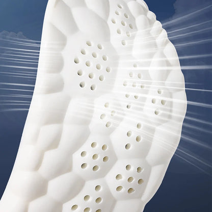 Latex Shock Absorbing Insoles with Arch Support