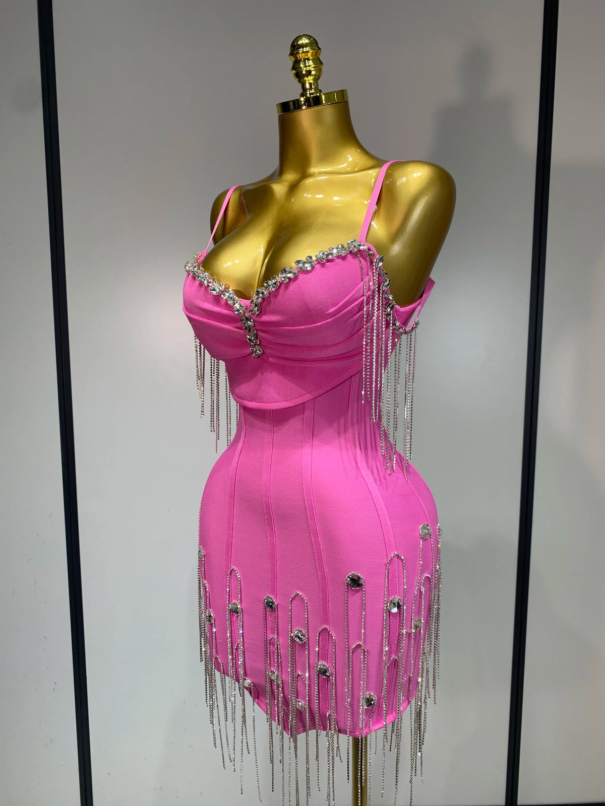 Backless Spaghetti Strap Bodycon Dress for Women