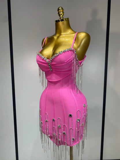 Backless Spaghetti Strap Bodycon Dress for Women
