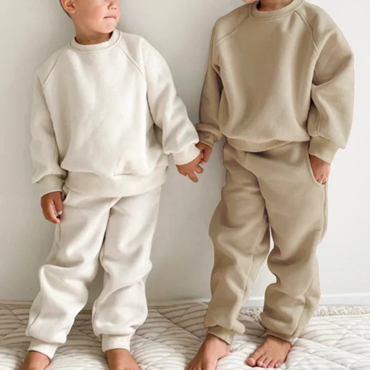 Children's Fleece Sports Set Sweatshirt and Pants