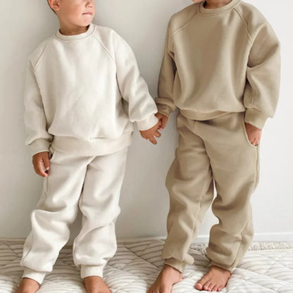 Children's Fleece Sports Set Sweatshirt and Pants