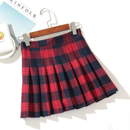 Plaid A-Line Mini Skirt for Women