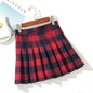 Plaid A-Line Mini Skirt for Women