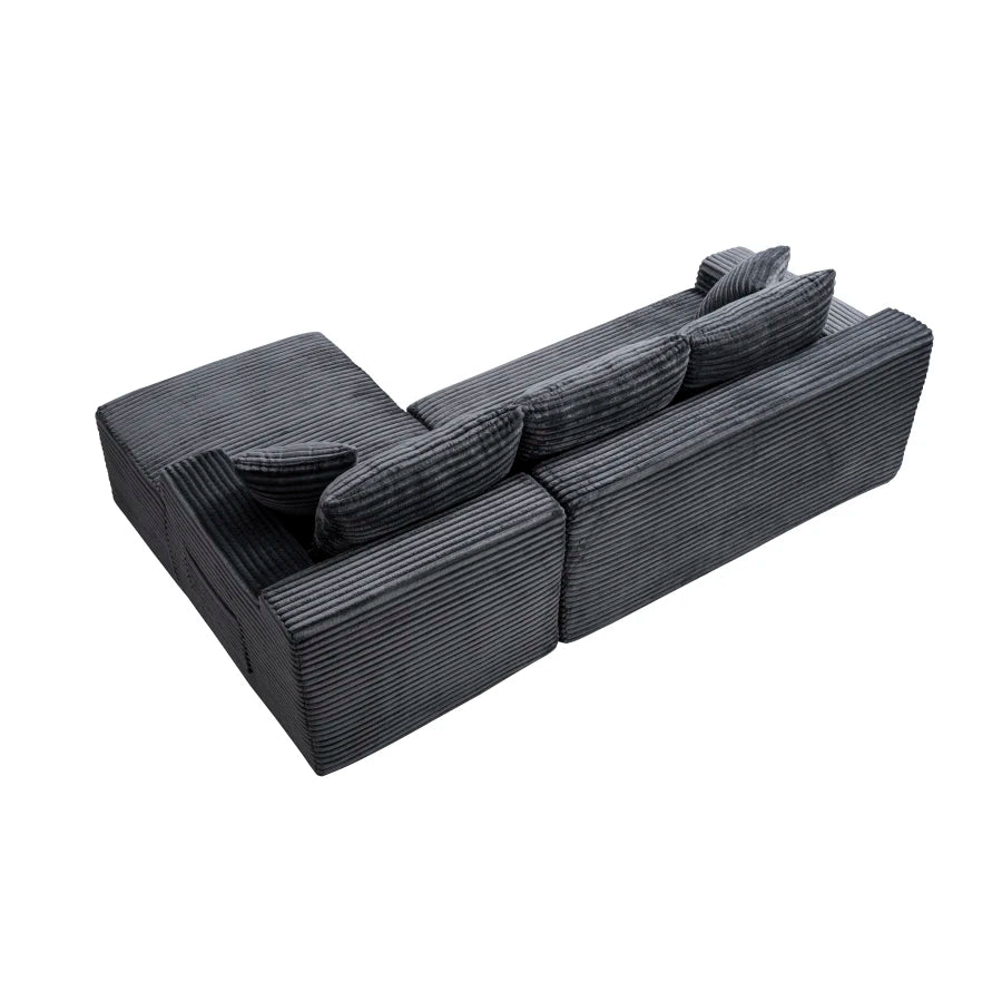 106.3 Inch Cloud Modular Sectional Sofa with L-Shape Chaise