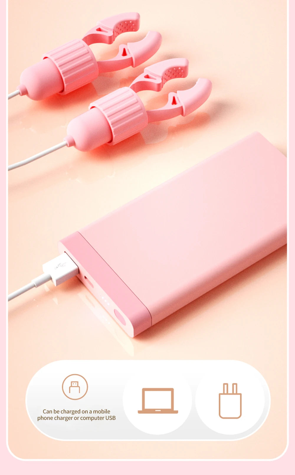 Vibrating Nipple Clamps for Women