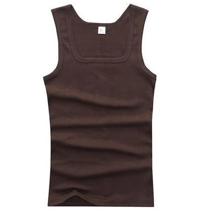Plus Size Men Tank Tops Sleeveless Cotton Blend Vests