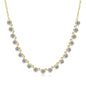 Moissanite Bubble-Style Necklace 3mm D VVS1 14K Gold Filled