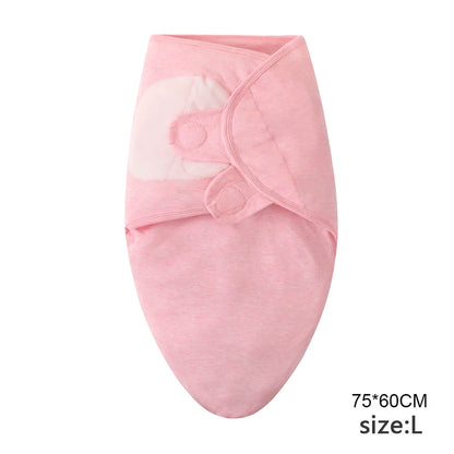Cotton Cartoon Printed Baby Blanket Hat Set