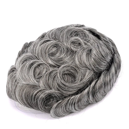 Topunique Swiss Lace Men Toupee Hair Replacement System