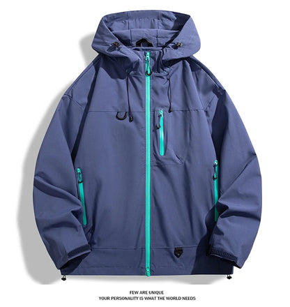 LNGXO Waterproof Windbreaker Jacket for Hiking and Camping
