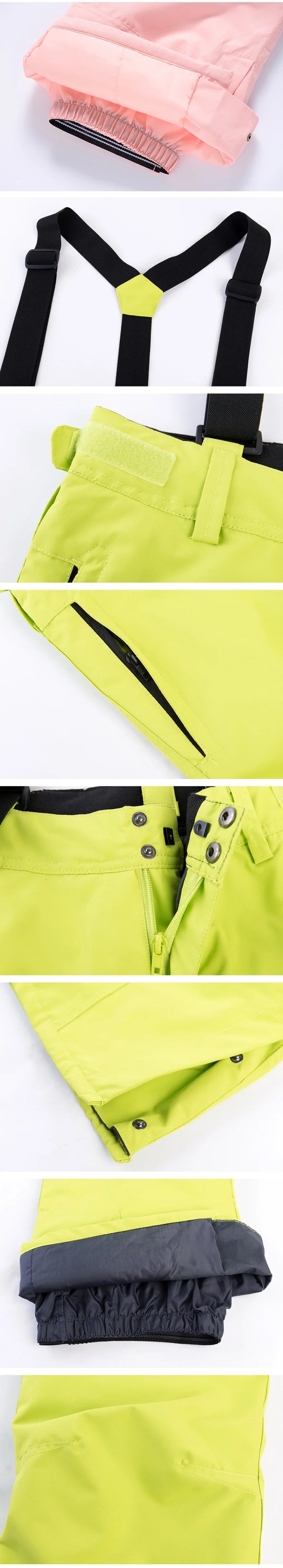 Unisex Winter Snow Ski Suit Jacket and Pants Set