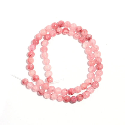 Natural Persian Jade Stone Pink Loose Beads 4-12mm