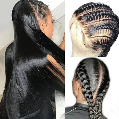 250 Density Straight Human Hair Full Lace Wig