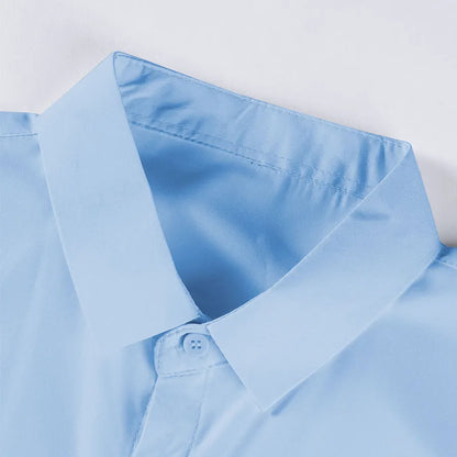 Men's Casual Short Sleeved Shirt Polyester Blend