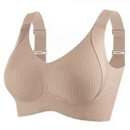 Traceless Women's Bra, Wire-Free, Polyester, Large Size