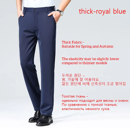 Men's Summer Casual Suit Pants Plus Size 28-42