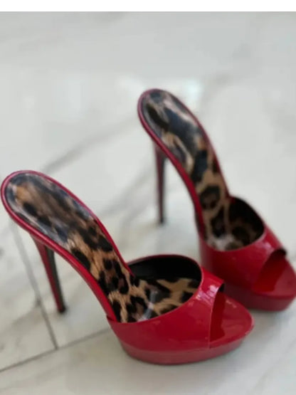 Women's Open Toe Stiletto Slippers for Summer