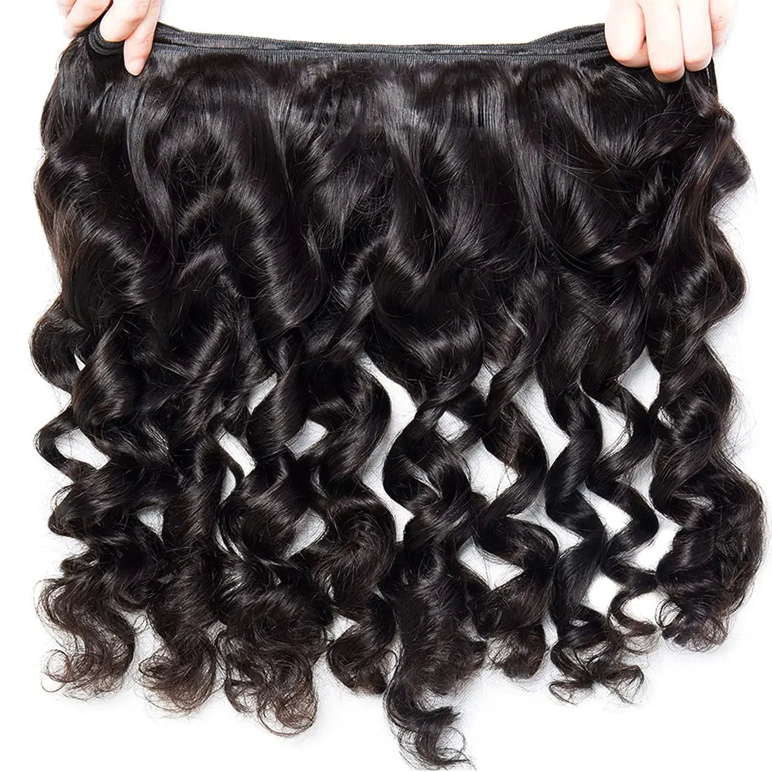 Beaufox Loose Wave Human Hair Bundles With Closure