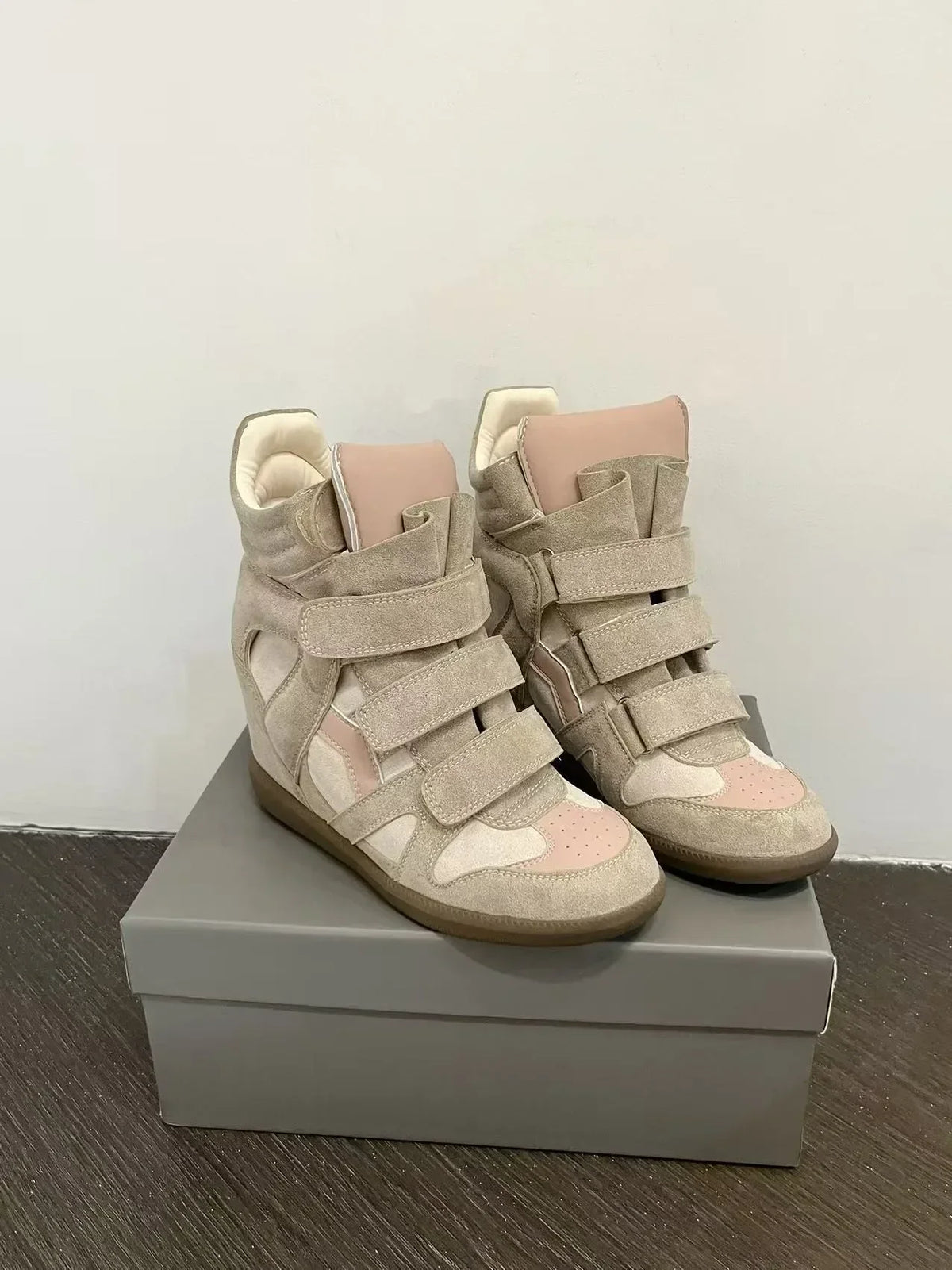 Women's Genuine Leather Ankle Boots with Hidden Heel