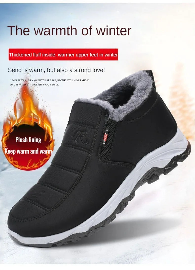 Men's Cotton Casual Ankle Boots for Winter