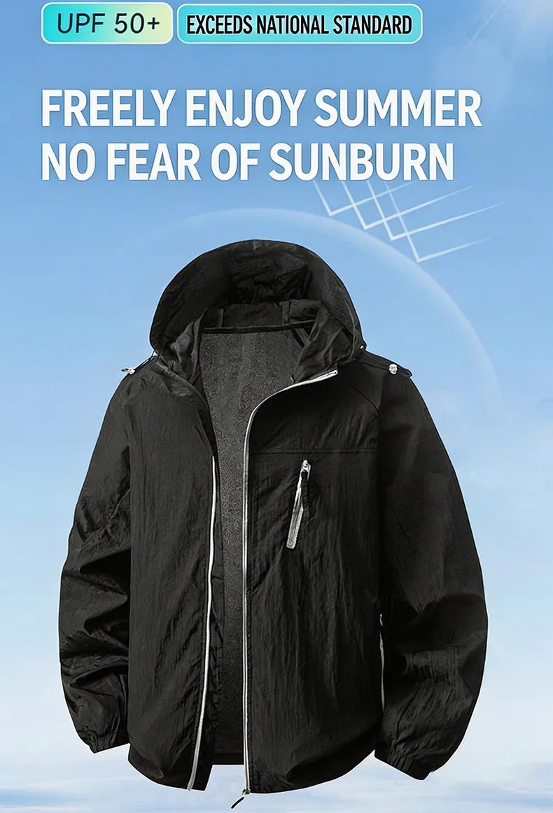 LNGXO Sun Protective Lightweight Jacket for Outdoor Sports
