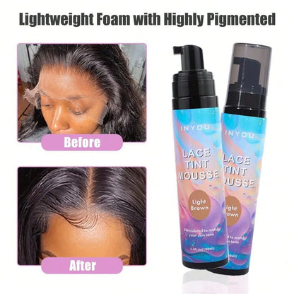 Melt Lace Tint Hair Mousse and Spray for Medium Brown Wigs