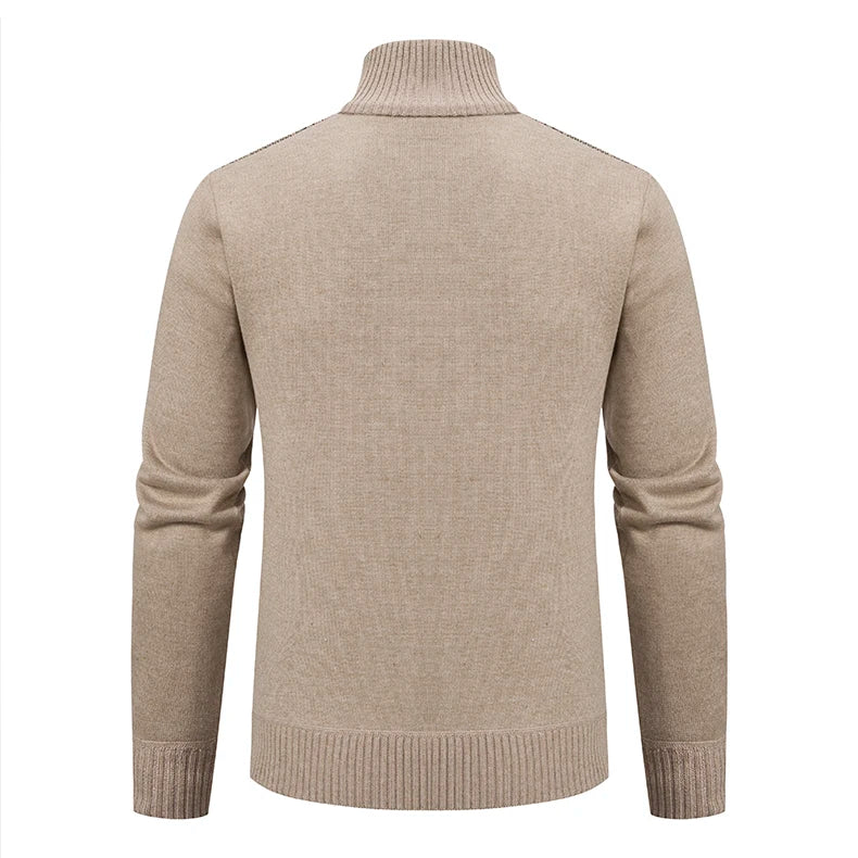 Men's Casual Knitted Sweater Coat in Cashmere Blend