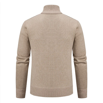 Men's Casual Knitted Sweater Coat in Cashmere Blend