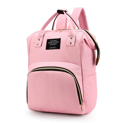 Large Capacity Canvas Diaper Bag Backpack
