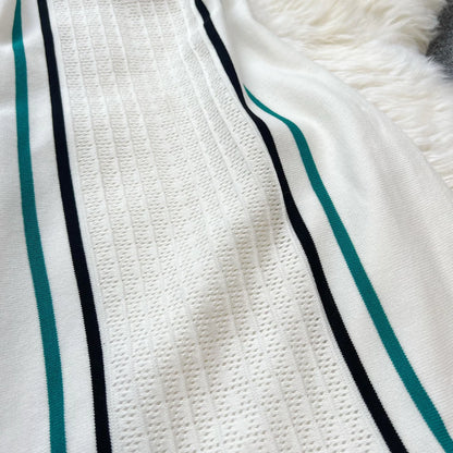 Women Knitted Mini Dress with Ruffles
