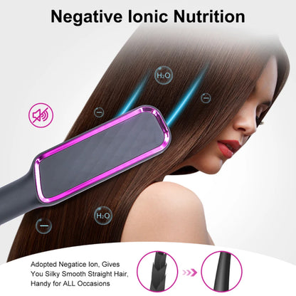 Electric Hot Comb Straight Hair Straightener Brush